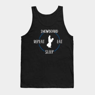 Snowboard Eat Sleep Repeat Gift For Snowboarders Tank Top